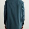 Garment-Dyed Brushed-Silk Shirt - BK Garment-Dyed Brushed-Silk Shirt - BK