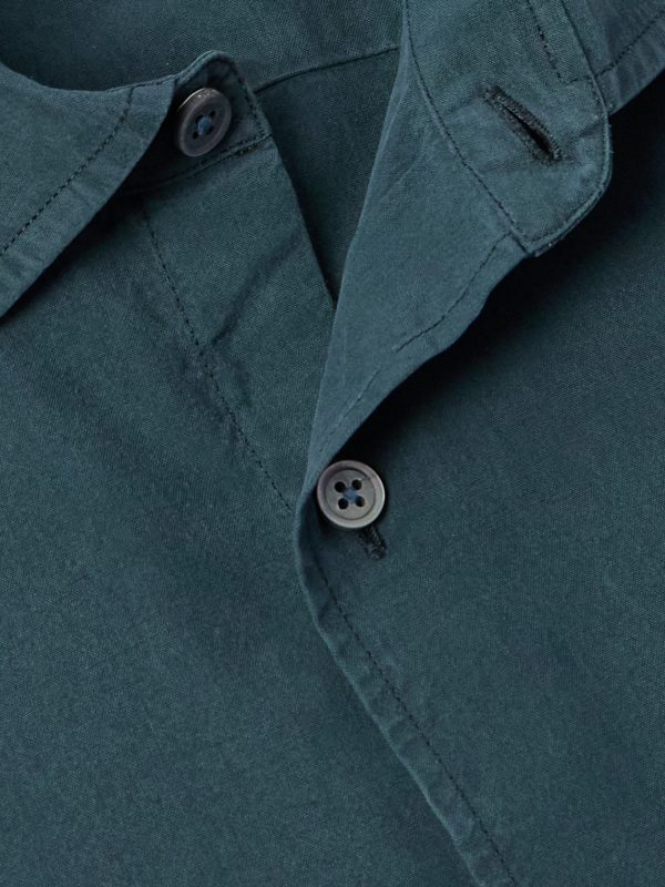 Garment-Dyed Brushed-Silk Shirt - CU Garment-Dyed Brushed-Silk Shirt - CU