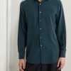 Garment-Dyed Brushed-Silk Shirt - FR Garment-Dyed Brushed-Silk Shirt - FR