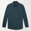 Garment-Dyed Brushed-Silk Shirt Garment-Dyed Brushed-Silk Shirt