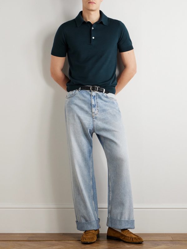 Slim-Fit Cotton Polo Shirt - OU Slim-Fit Cotton Polo Shirt - OU