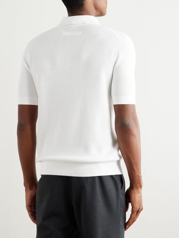 Slim-Fit Cotton-Piqué Polo Shirt - BK Slim-Fit Cotton-Piqué Polo Shirt - BK