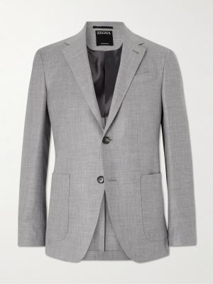 Riviera Slim-Fit Wool, Silk and Linen-Blend Suit Jacket Riviera Slim-Fit Wool, Silk and Linen-Blend Suit Jacket