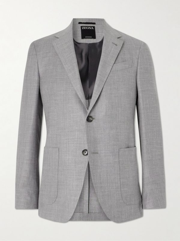 Riviera Slim-Fit Wool, Silk and Linen-Blend Suit Jacket Riviera Slim-Fit Wool, Silk and Linen-Blend Suit Jacket