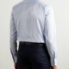 Slim-Fit Cutaway-Collar Striped Cotton Shirt - BK