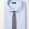 Slim-Fit Cutaway-Collar Striped Cotton Shirt - E1