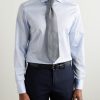 Slim-Fit Cutaway-Collar Striped Cotton Shirt - FR