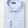 Slim-Fit Cutaway-Collar Striped Cotton Shirt