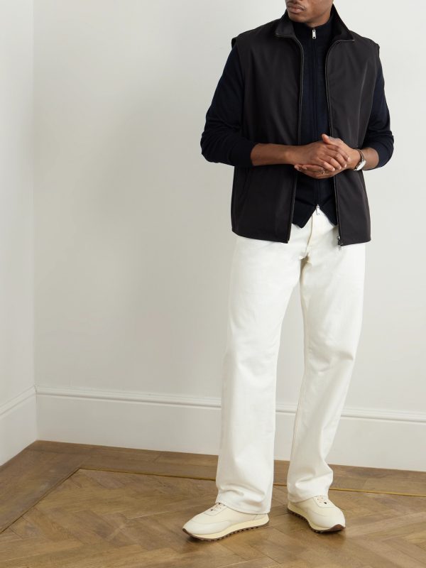 Wool Zip-Up Cardigan - OU
