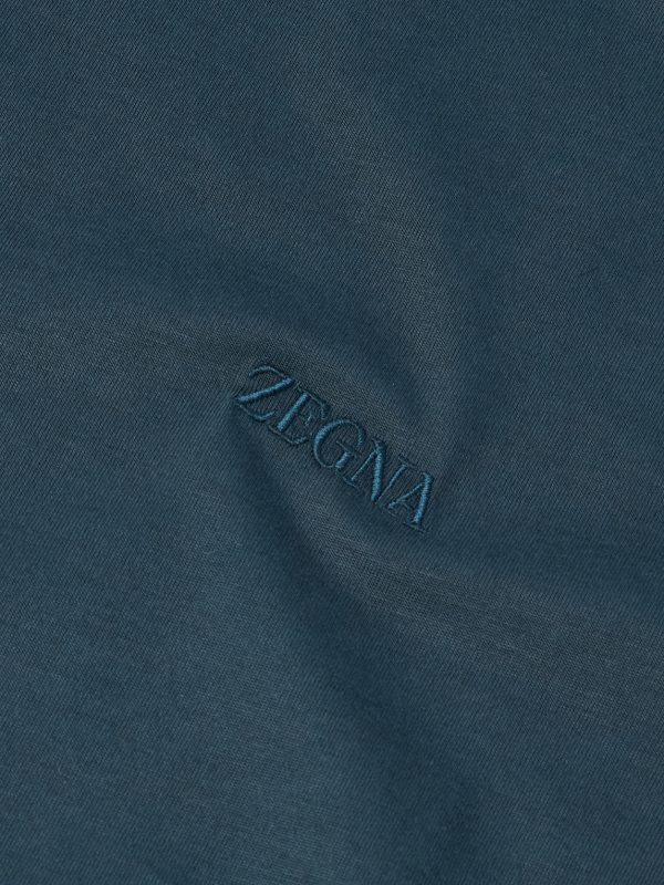 Slim-Fit Logo-Embroidered Cotton-Jersey T-Shirt - CU Slim-Fit Logo-Embroidered Cotton-Jersey T-Shirt - CU