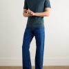 Slim-Fit Logo-Embroidered Cotton-Jersey T-Shirt - OU Slim-Fit Logo-Embroidered Cotton-Jersey T-Shirt - OU