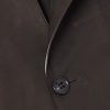 Nehru-Collar Nubuck Jacket - CU Nehru-Collar Nubuck Jacket - CU