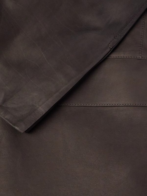 Nehru-Collar Nubuck Jacket - E1 Nehru-Collar Nubuck Jacket - E1