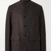 Nehru-Collar Nubuck Jacket Nehru-Collar Nubuck Jacket