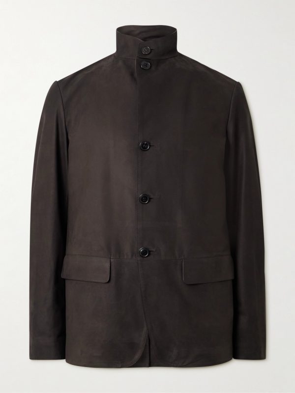 Nehru-Collar Nubuck Jacket Nehru-Collar Nubuck Jacket