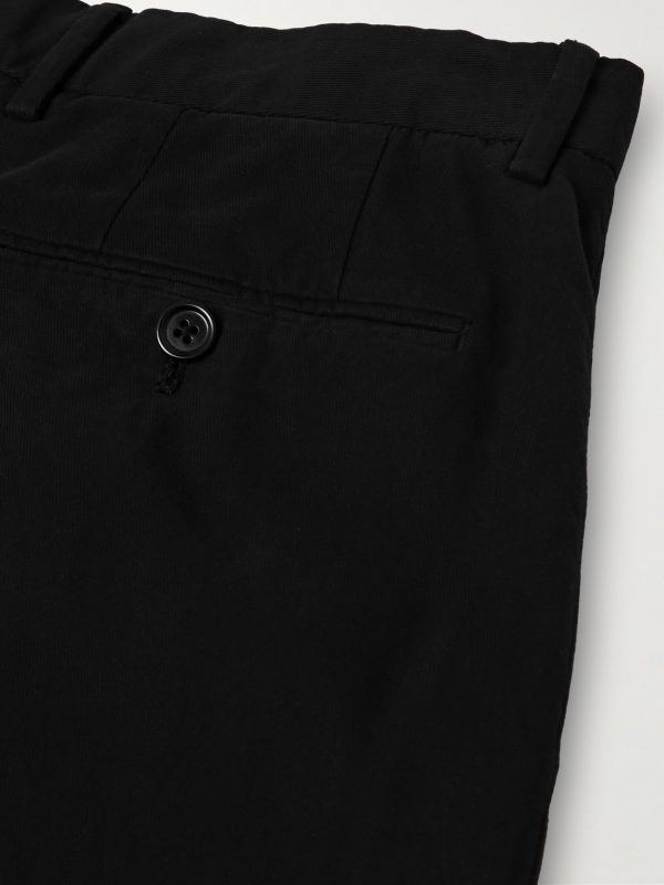 Easy Straight-Leg Garment-Dyed Cotton-Blend Chinos - CU Easy Straight-Leg Garment-Dyed Cotton-Blend Chinos - CU