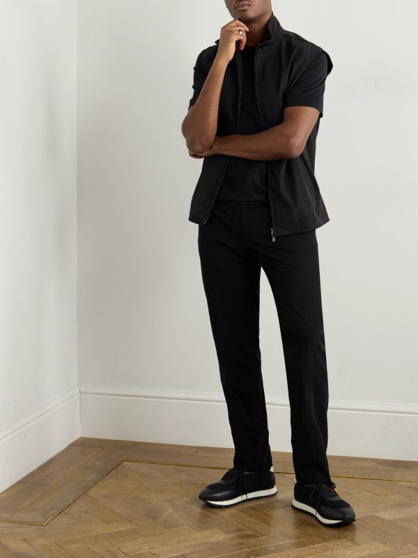 Easy Straight-Leg Garment-Dyed Cotton-Blend Chinos - OU Easy Straight-Leg Garment-Dyed Cotton-Blend Chinos - OU