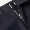 Tapered Pleated Cotton and Linen-Blend Twill Trousers - E1