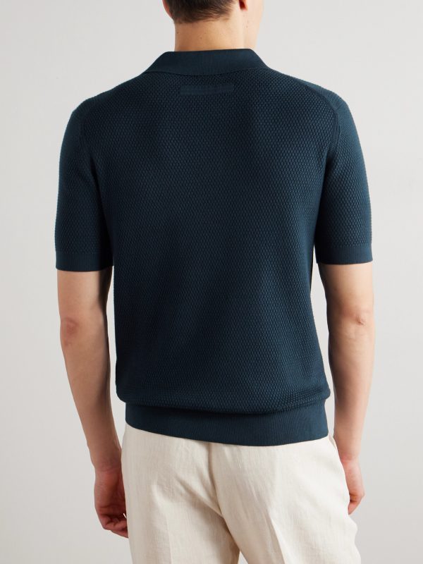 Slim-Fit Cotton-Piqué Polo Shirt - BK Slim-Fit Cotton-Piqué Polo Shirt - BK
