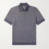 Cotton, Linen and Silk-Blend Polo Shirt Cotton, Linen and Silk-Blend Polo Shirt