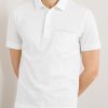 Leather-Trimmed Cotton-Piqué Polo Shirt - FR
