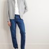 Leather-Trimmed Cotton-Piqué Polo Shirt - OU