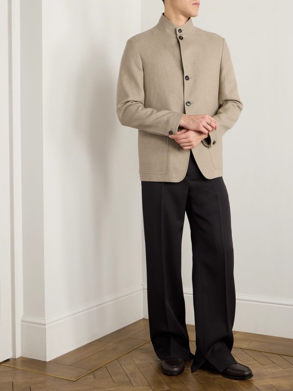 Il Conte Linen and Wool-Blend Jacket - OU Il Conte Linen and Wool-Blend Jacket - OU