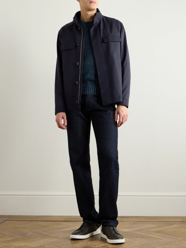 Cashmere, Linen and Cotton-Blend Sweater - OU