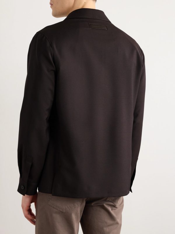 Wool and Mohair-Blend Jacket - BK Wool and Mohair-Blend Jacket - BK