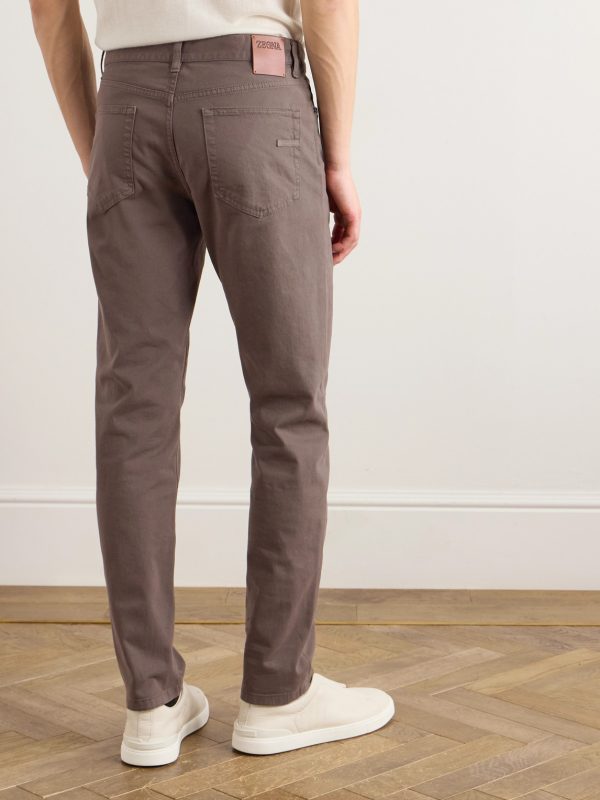 City Slim-Fit Garment-Dyed Jeans - BK