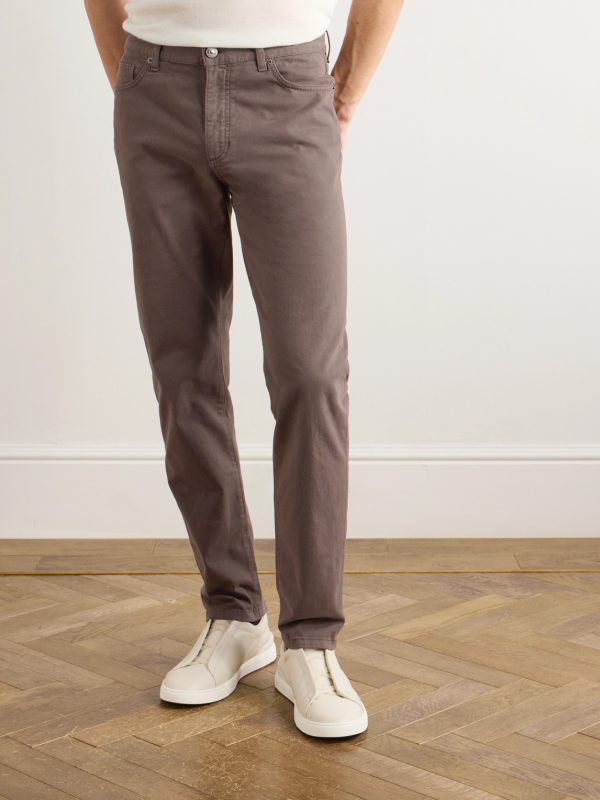 City Slim-Fit Garment-Dyed Jeans - FR