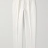 Tapered Pleated Cotton and Linen-Blend Twill Trousers Tapered Pleated Cotton and Linen-Blend Twill Trousers