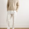 Tapered Pleated Cotton and Linen-Blend Twill Trousers - OU Tapered Pleated Cotton and Linen-Blend Twill Trousers - OU