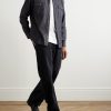 Slim-Fit Cotton and Linen-Blend Twill Shirt - OU Slim-Fit Cotton and Linen-Blend Twill Shirt - OU