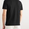 Slim-Fit Leather-Trimmed Cotton-Piqué Polo Shirt - BK Slim-Fit Leather-Trimmed Cotton-Piqué Polo Shirt - BK