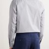 Cutaway-Collar Checked Cotton Shirt - BK Cutaway-Collar Checked Cotton Shirt - BK