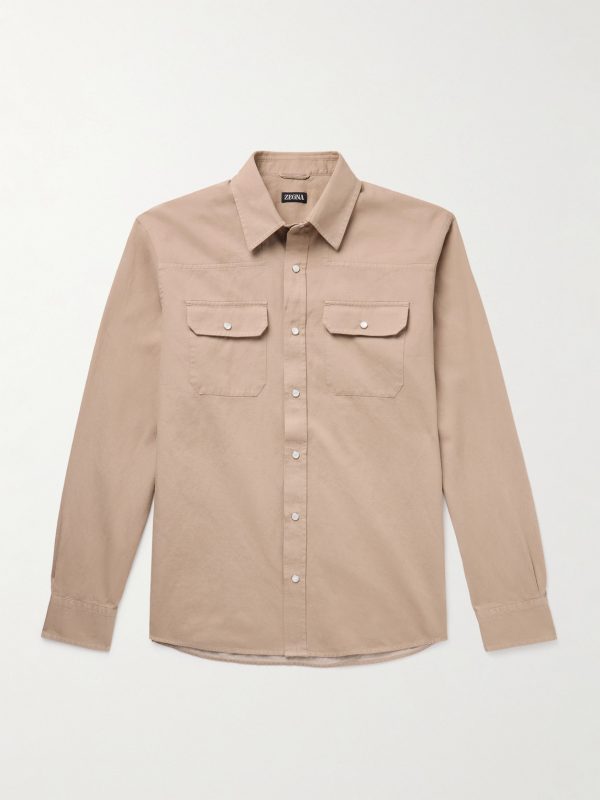 Slim-Fit Cotton and Linen-Blend Shirt Slim-Fit Cotton and Linen-Blend Shirt