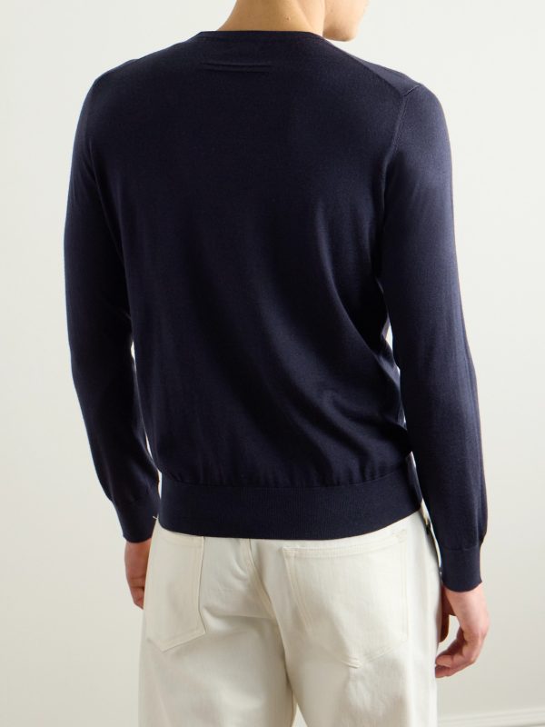 Cashmere and Silk-Blend Sweater - BK Cashmere and Silk-Blend Sweater - BK