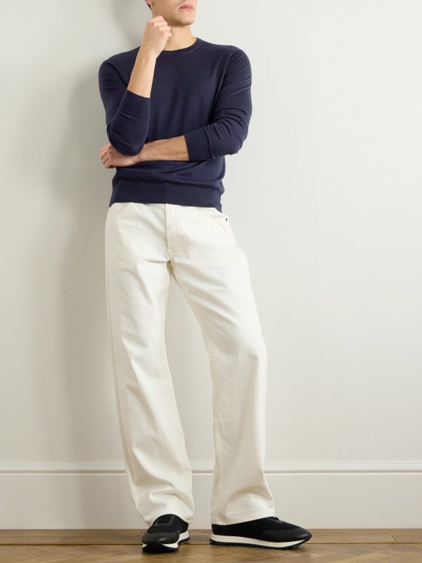 Cashmere and Silk-Blend Sweater - OU Cashmere and Silk-Blend Sweater - OU
