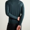 Slim-Fit Wool Half-Zip Sweater - BK Slim-Fit Wool Half-Zip Sweater - BK