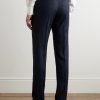 Straight-Leg Checked Wool Suit Trousers - BK Straight-Leg Checked Wool Suit Trousers - BK