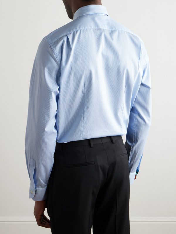 Striped Cotton-Poplin Shirt - BK