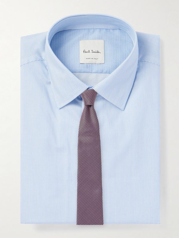 Striped Cotton-Poplin Shirt - E1