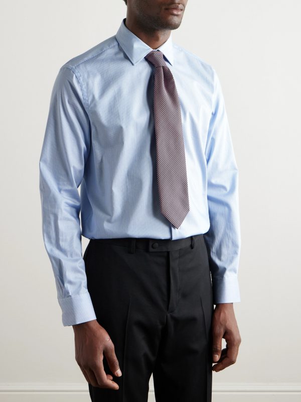 Striped Cotton-Poplin Shirt - FR