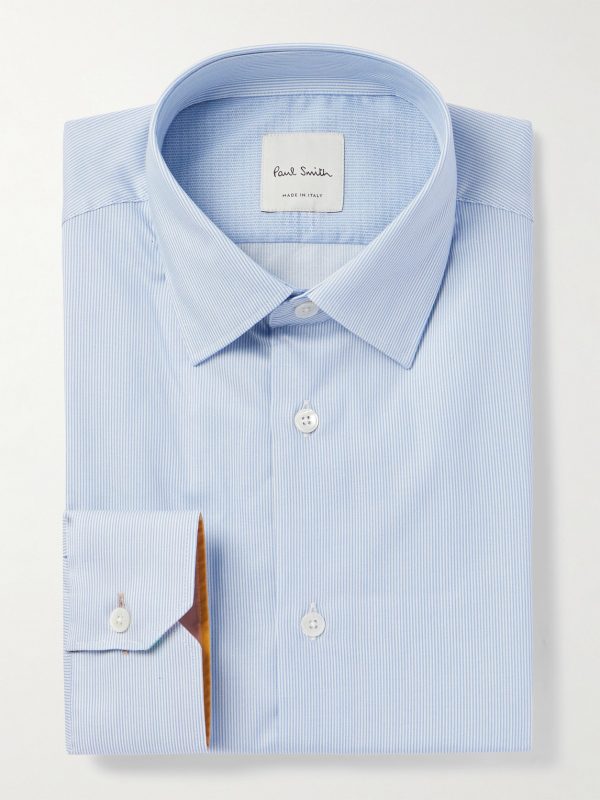 Striped Cotton-Poplin Shirt