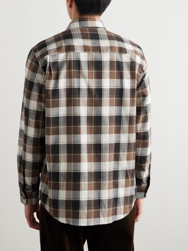 Checked Cotton-Flannel Shirt - BK