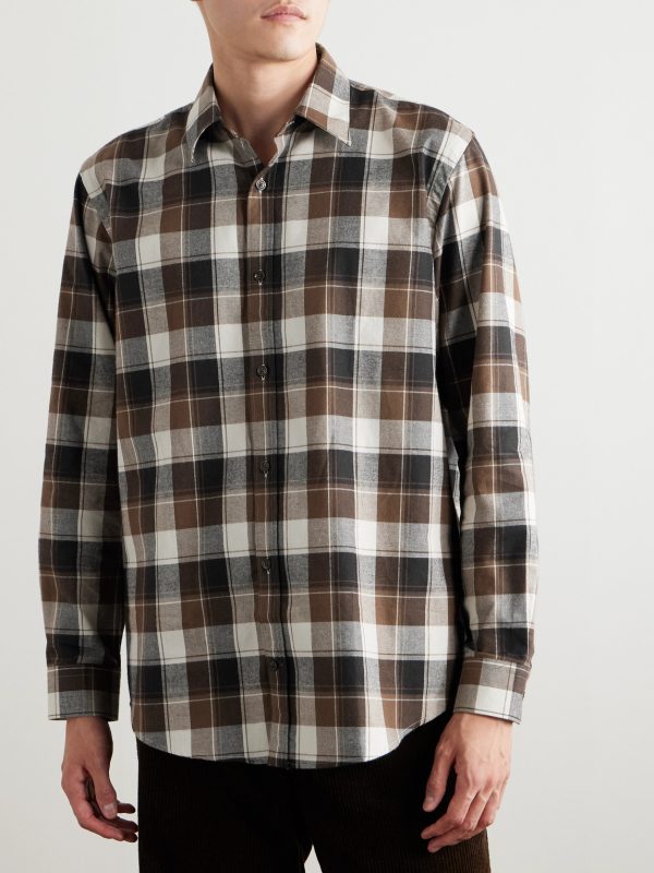 Checked Cotton-Flannel Shirt - FR