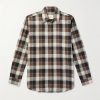 Checked Cotton-Flannel Shirt