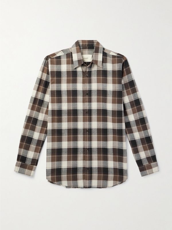 Checked Cotton-Flannel Shirt