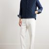 Corduroy-Trimmed Quilted Shell Down Gilet - OU